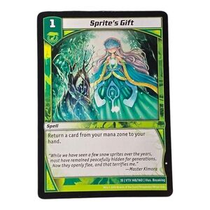 2014 Kaijudo Sprite's Gift Trading Card by - Green and Blue
